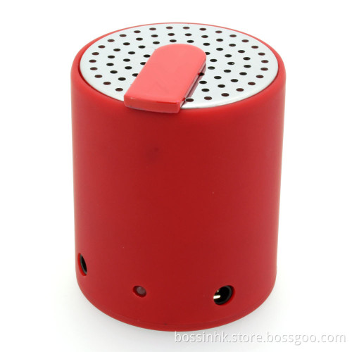 Portable Mini Plastic Cylinder Bluetooth Speaker/Box with USB 200mAh MP3 (Bn-112)